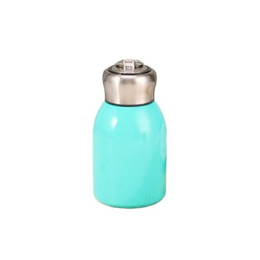 Mini-Thermoskanne, 300 ml, Isolierflasche, 304 Edelstahl, tragbare Thermoskanne mit Henkel, Becher mit Deckel und Tragering