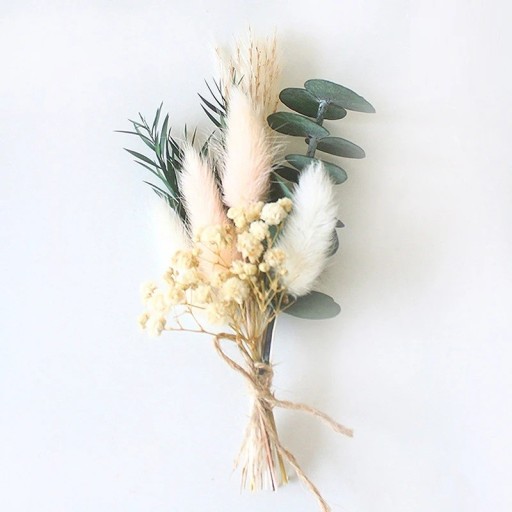 Mini tørret buket 13 cm Dekoration af papir Kunstige blomster Puget til bryllup fødselsdage boligindretning gave