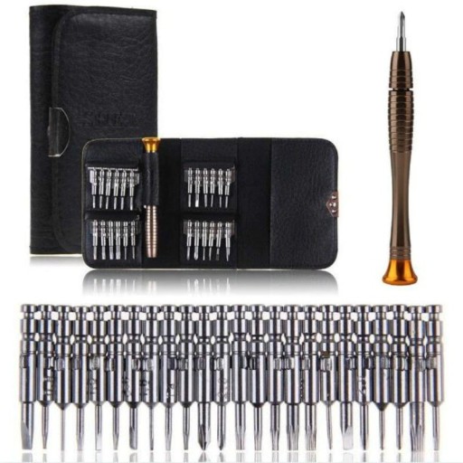 Mini tournevis avec embouts 25 pcs