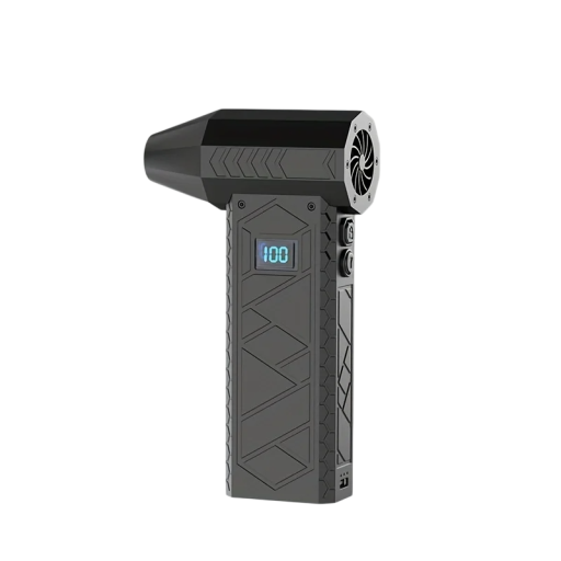 Mini-Turbolüfter, 310.000 U/min, bürstenloser Industrielüfter, 101 m/s, Handventilator, 10.000 mAh, 4 Geschwindigkeiten, LED-Licht