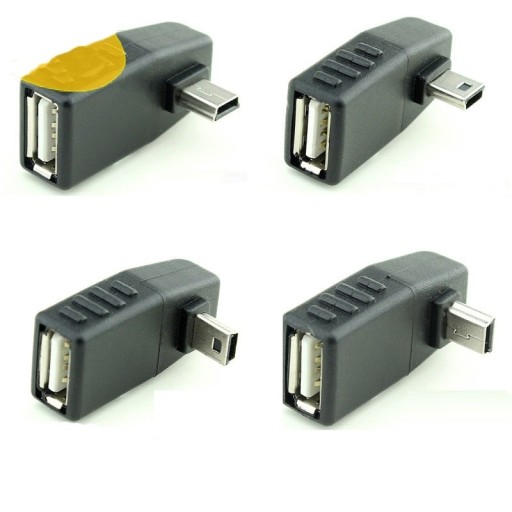 Mini USB 5-bens til USB-adapter