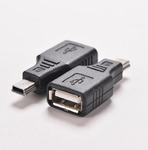 Mini USB 5-bens til USB-adapter
