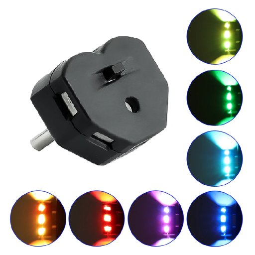 Mini USB-C LED RGB světlo 1,5 x 1,9 x 1,6 cm Multifunkční ambientní lampička 8 barev přenosné dekorativní osvětlení 5V