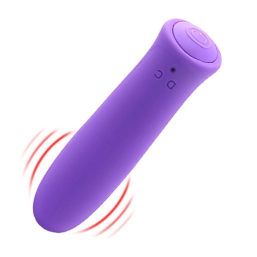 Mini vibrador compacto de silicona, empaquetado discretamente y fácil de transportar, ideal para un uso cómodo en cualquier lugar.