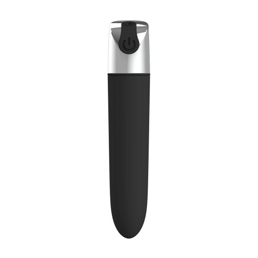 Mini vibrador de silicona con diseño compacto y embalaje discreto.