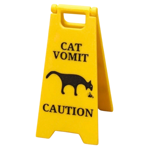 Mini waarschuwingsbord let op kattenbraken Grappige waarschuwing klein draagbaar bord voor vloer tafel of gang