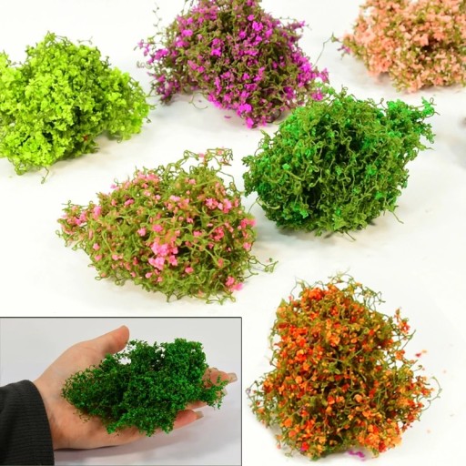 Miniatura di cespugli 3 g Cespugli e arbusti verdi per diorama Paesaggio in miniatura