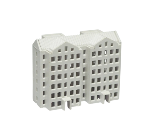 Miniature Building 1:500 49 x 21 x 40 mm ABS Construction Kit Model House for Architectural Dioramas and Urban Landscapes