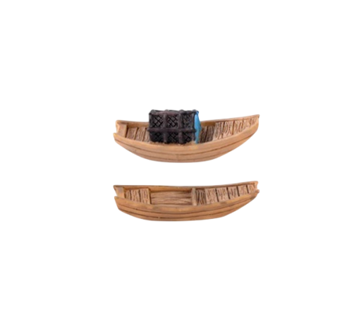 Miniatuurboot 5,2 × 1 cm Decoratieve mini boot voor mini tuin diorama model landschap vijver decoratie
