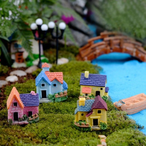 Miniatyr stuga dekoration