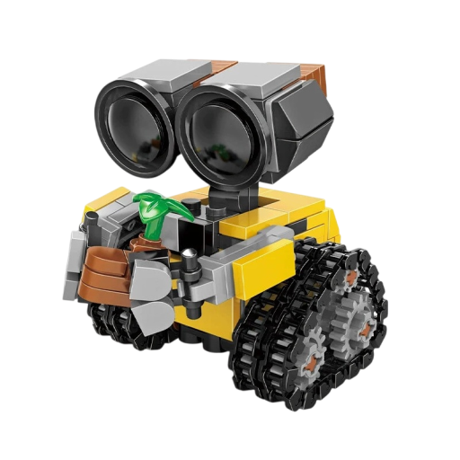 Miniatyr Wall-E byggsats 7,5x7,5x6,5 cm MOC-modell från filmen Klassisk filmteknikset för barn och vuxna Kreativ present