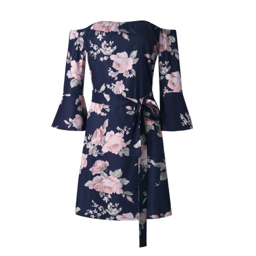 Minikleid mit Blumen A2760