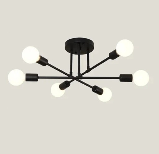 Minimalistické stropní svítidlo Kovový lustr v severském stylu Závěsné LED osvětlení Moderní lustr na žárovky E27 70 x 20 cm