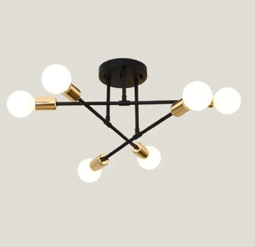 Minimalistyczna lampa sufitowa styl skandynawski metalowy żyrandol wisiorek oświetlenie LED nowoczesny żyrandol z żarówką E27 70x20cm