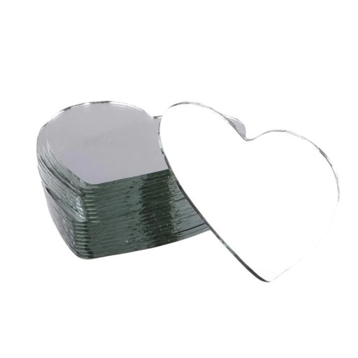 Miroir cosmétique en forme de cœur 20 pcs T1835
