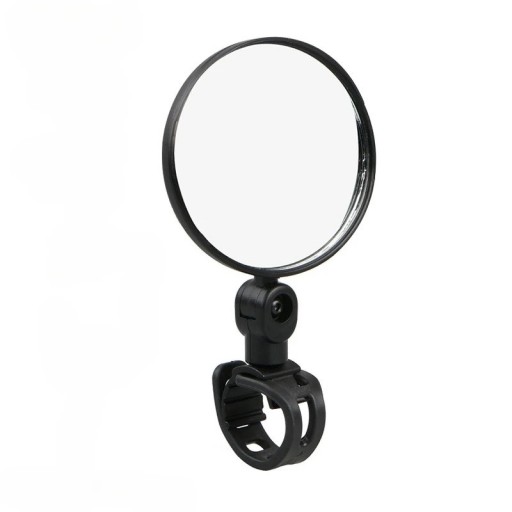 Miroir de vélo 7,5 cm Miroir de cyclisme rond avec support pour guidon Rotatif à 360° Miroir réglable pour plus de sécurité lors de la conduite