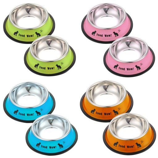 Miska en acier inoxydable pour chiens et chats