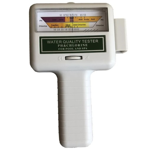Misuratore digitale 2 in 1 di cloro e pH PC-101 Level Tester portatile per la qualità dell'acqua in piscina e vasca idromassaggio Misuratore di pH quadrato in plastica
