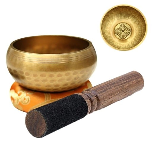 Miwayer bol chantant fait main au Népal bol chantant tibétain de Bouddha en cuivre musique yoga relaxation méditation thérapie sonore traditionnelle harmonisation
