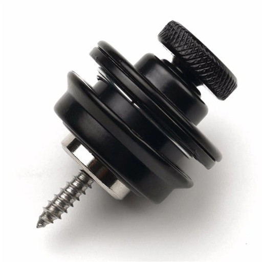 Miwayer fecho de segurança para correia de guitarra 1 unid Botão metálico Construção pesada Fixação segura Correia anti-solta Cor neutra