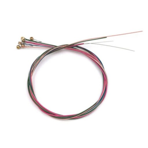 Miwayer set van 6 snaren voor akoestische gitaar Neutrale kleuren Hoogwaardige metalen snaren voor een scherpe toon Lange levensduur Vervangende set voor gitaristen