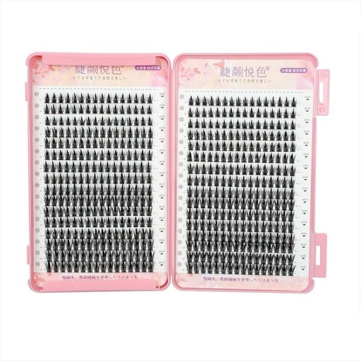 Mix van nepwimpers in lengtes van 11 mm, 12 mm en 13 mm in een doosje 22 rijen hoogwaardige nepwimpers Set wimperextensionsbundels