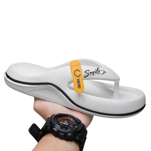 Mjuka flipflops med hög plattform för män Halkfria sommartofflor Bekväma hem- och utomhusskor Andasskor för män
