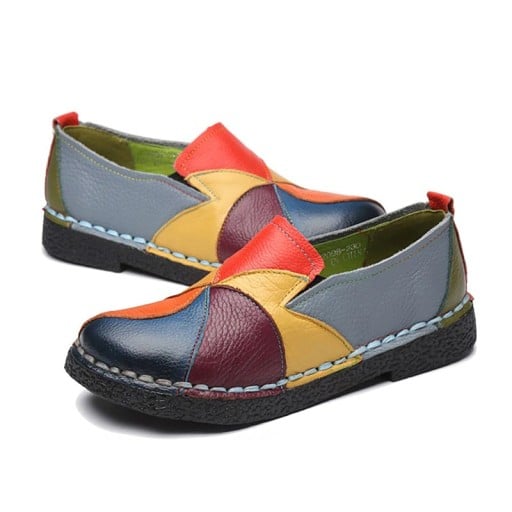 Mocasini colorati dama J2360