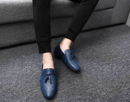 Mocassini da uomo con motivo J2156