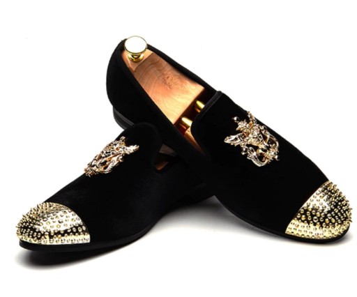 Mocassins masculinos com biqueira decorativa J1489