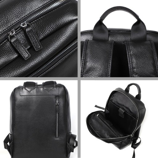 Mochila de couro masculina E963