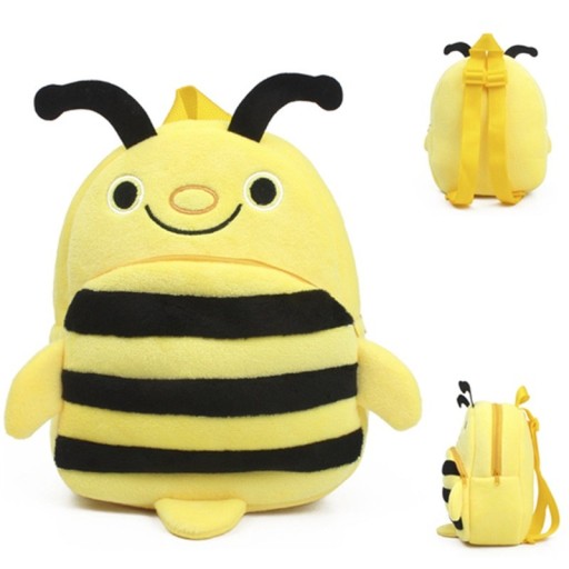 Mochila de peluche para crianças ABELHA