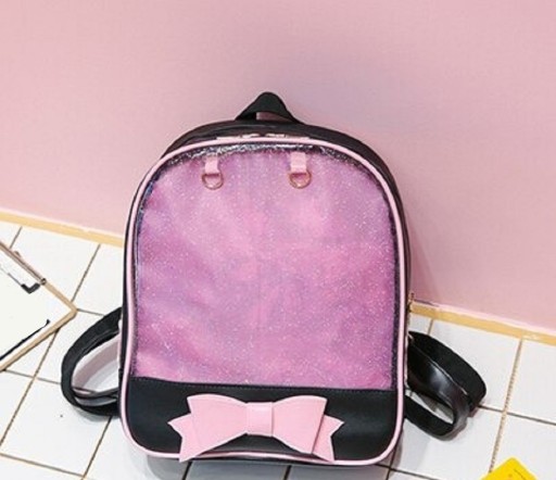 Mochila feminina com laço