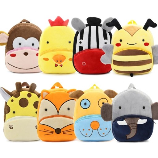 Mochila infantil con diseño de animales