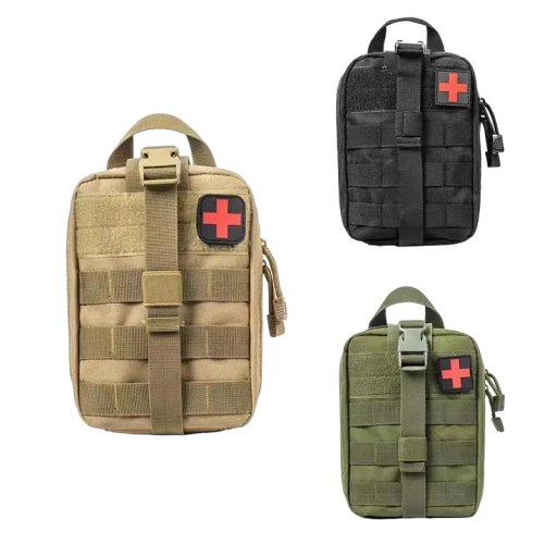 Mochila Táctica de Primeiros Socorros Mochila Táctica Militar Bolsa de Primeiros Socorros com Várias Bolsas Mala de Primeiros Socorros 21 x 15 x 10 cm