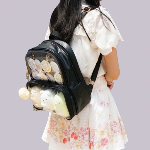 Mochila transparente feminina E696