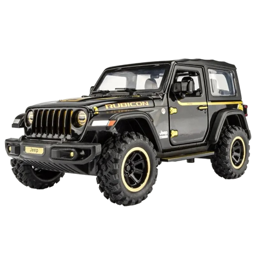 Model auta Jeep Wrangler v měřítku 1:32 15,5 x 7 x 7,5 cm