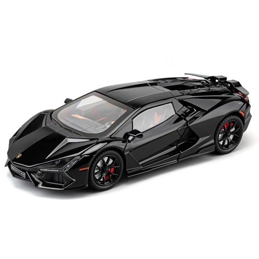 Model auta Lamborghini 1:24 Metalowa karoseria Otwierane drzwi Efekty dźwiękowe i świetlne Kolekcjonerski metalowy model samochodu sportowego