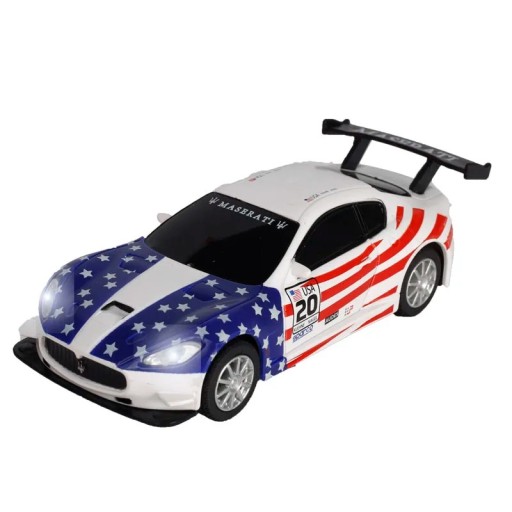 Model auta Maserati GranTurismo 1:43 Biały plastikowy model sportowego coupe Szczegółowa miniatura luksusowego pojazdu Zabawka dla dzieci Prezent dla kolekcjonerów