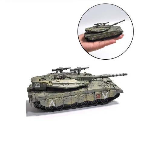 Model tank Merkava schaal 1:72 plastic bouwpakket om zelf in elkaar te zetten 11 x 5,5 x 4 cm verzamelmodel voor decoratie voor modelbouwers en verzamelaars