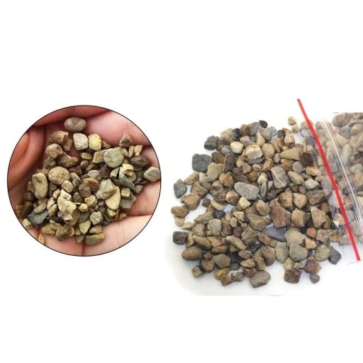 Modelářský štěrk 50 g Zrnitost 0,6–1,2 cm Dekorační kameny pro kolejiště dioráma miniaturní krajinu a terénní úpravy