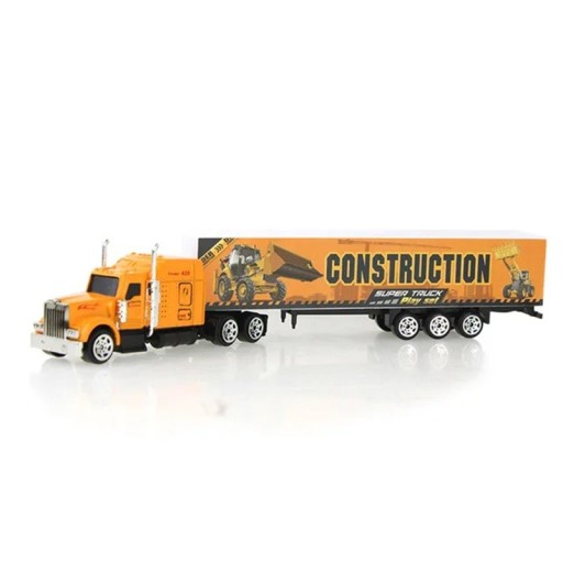 Modelo de camião de construção 23,5 x 3 x 4,5 cm Liga de metal e plástico ABS Camião realista Técnica de construção Brinquedo para crianças Modelo