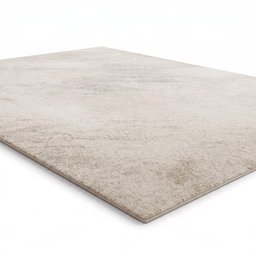 Modern Rug for Living Room with Subtle Pattern 230 x 160 cm Polyester Light Beige Area Rug for Living Room and Bedroom