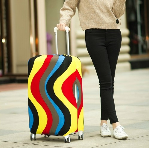 Moderne Gepäckabdeckung mit Regenbogen