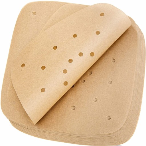 Molde desechable cuadrado para freidora de aire 20,5 cm 100 uds