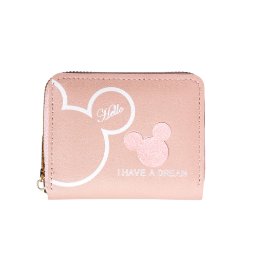 Monedero pequeño con cremallera para mujer, de piel sintética, estilo japonés y coreano, de 11 x 9 x 2 cm, de gran capacidad.