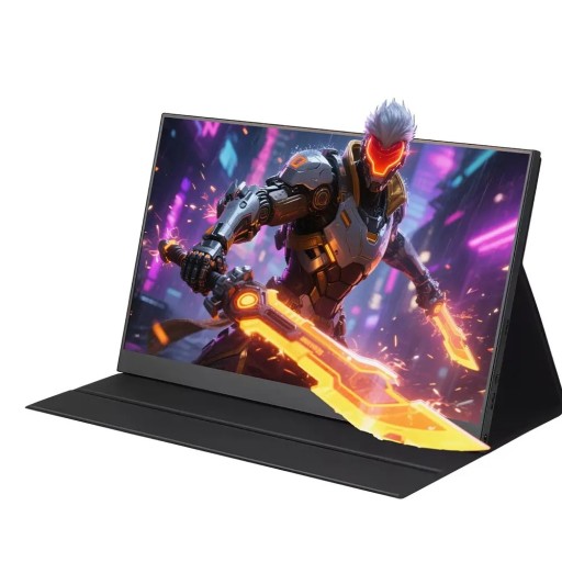 Monitor portabil 15,6" IPS Full HD 1080p 60 Hz cu HDR și USB-C și Mini HDMI Carcasă metalică Pentru muncă și consolă pentru jucători în deplasare