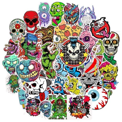 Monsterstickers 10/30/50 stuks