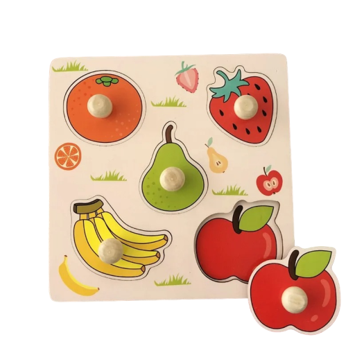 Montessori-Holztisch Obst