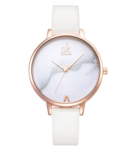 Montres en marbre pour femmes - Blanches
